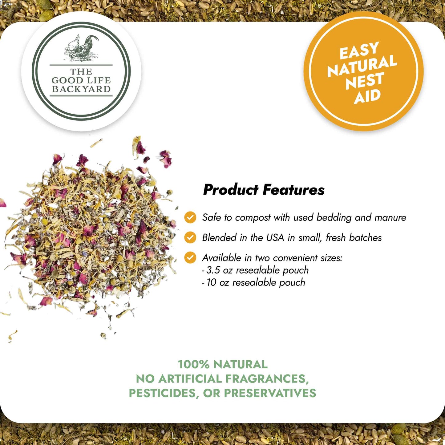 Natural Nest Herbs - Nest Blend (Chicken Feed Additive)