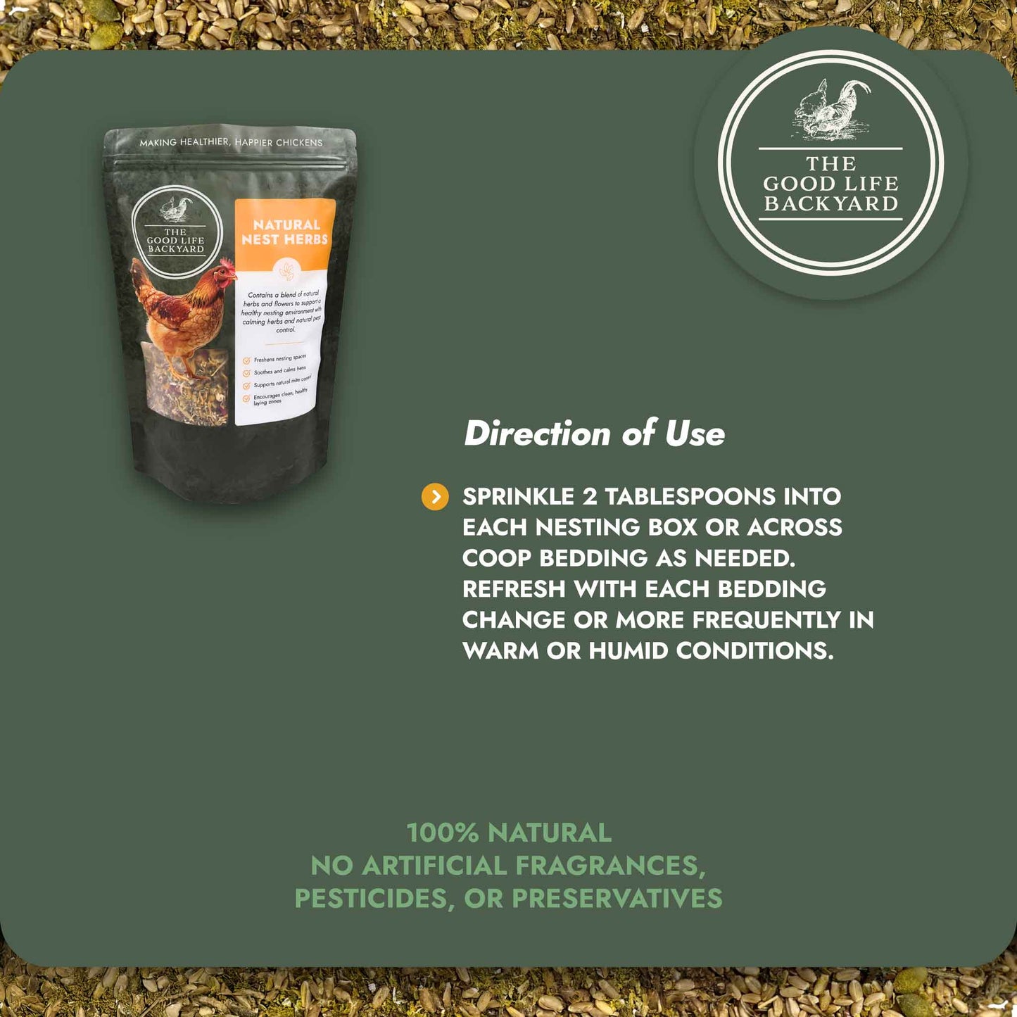 Natural Nest Herbs - Nest Blend (Chicken Feed Additive)