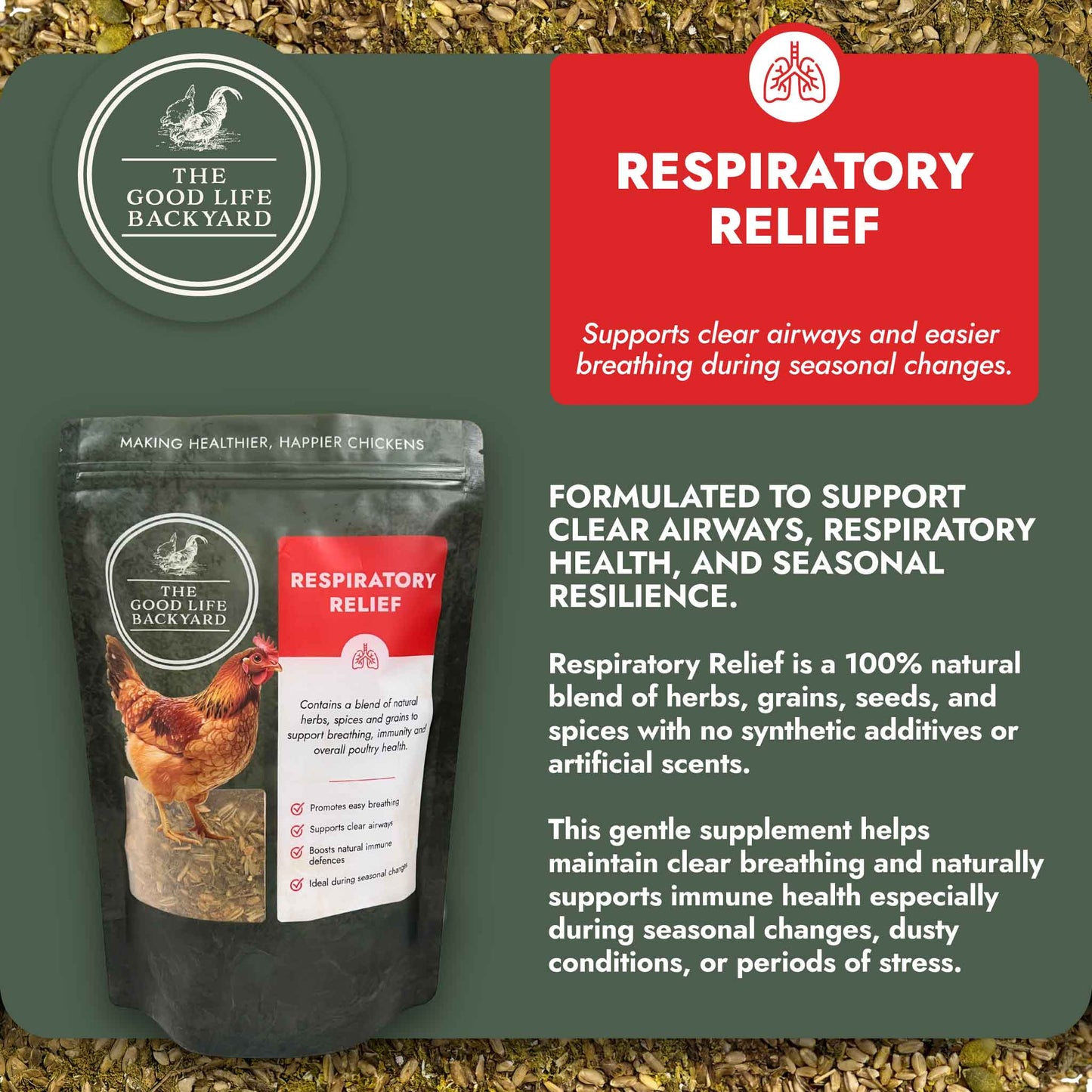 Respiratory Relief - Spice Blend (Chicken Feed Additive)