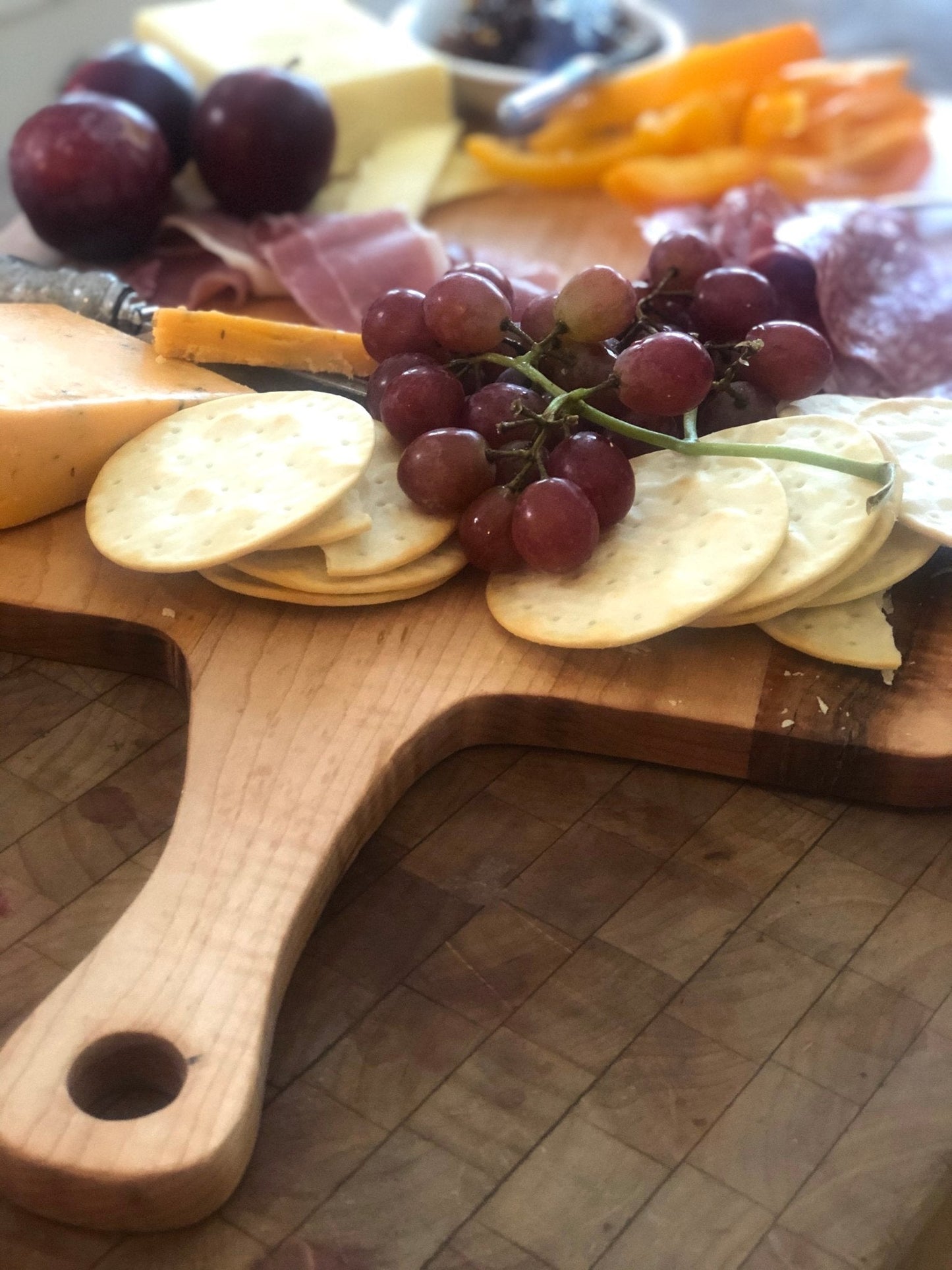 Best Charcuterie Board — American Maple Custom Medium Charcuterie Board - Vintage Style Rectangle French Board