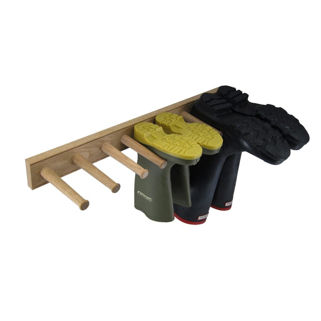 English Wellington Boot Rack - White Oak 3 Pair – Grit