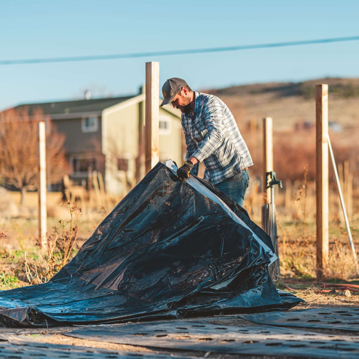 Silage Tarp - 6 mil Reversible Black & White