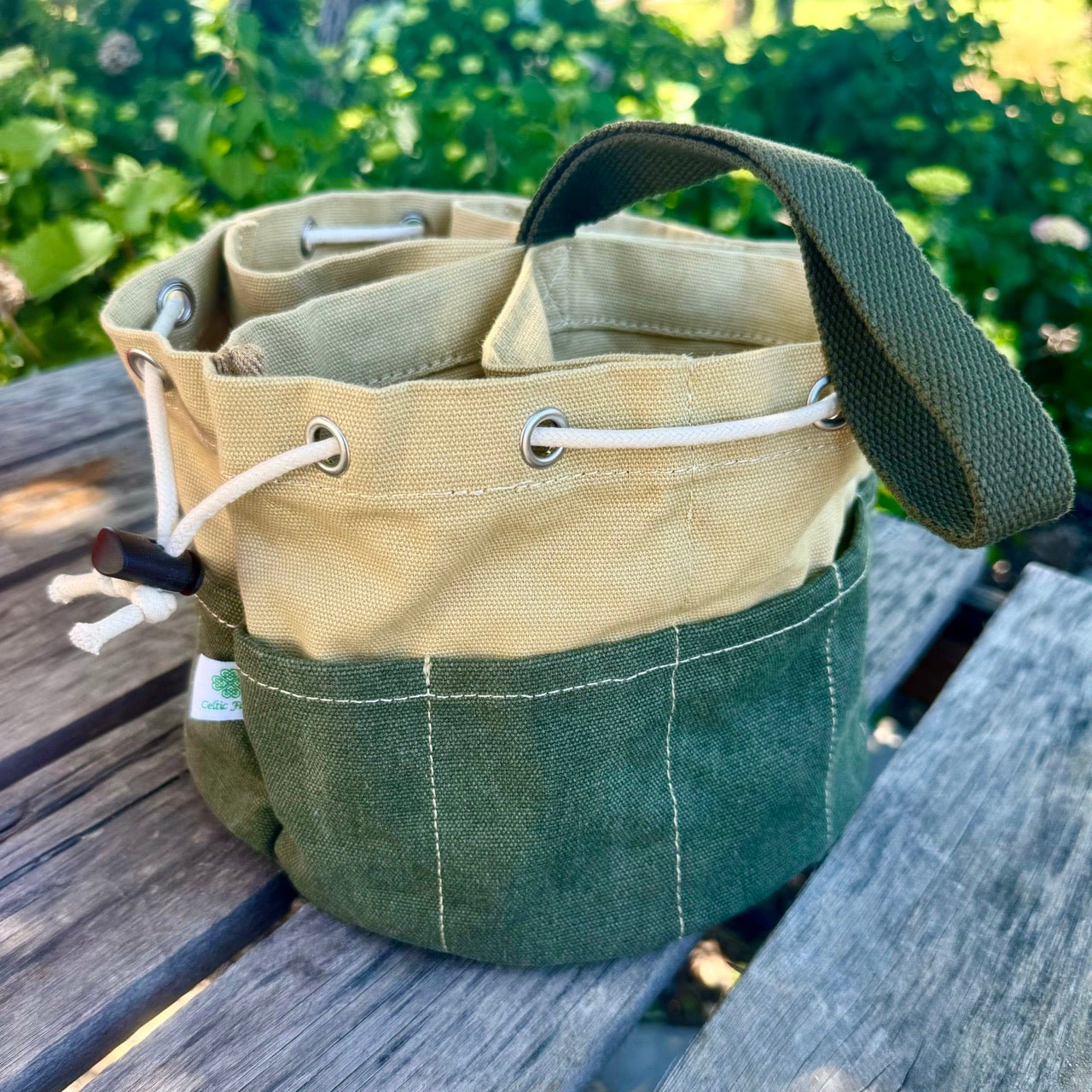 Garden Bucket Bag - Heavy Waxed Canvas