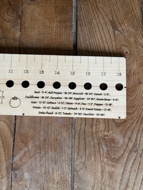 American Hardwood Seed and Bed Ruler - Made in US with American Lumber ...