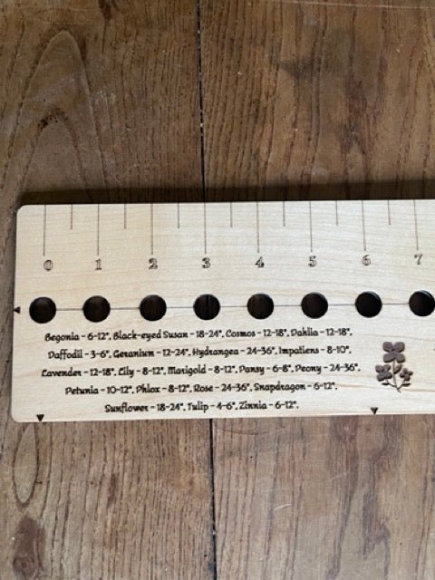 American Hardwood Seed and Bed Ruler - Made in US with American Lumber ...