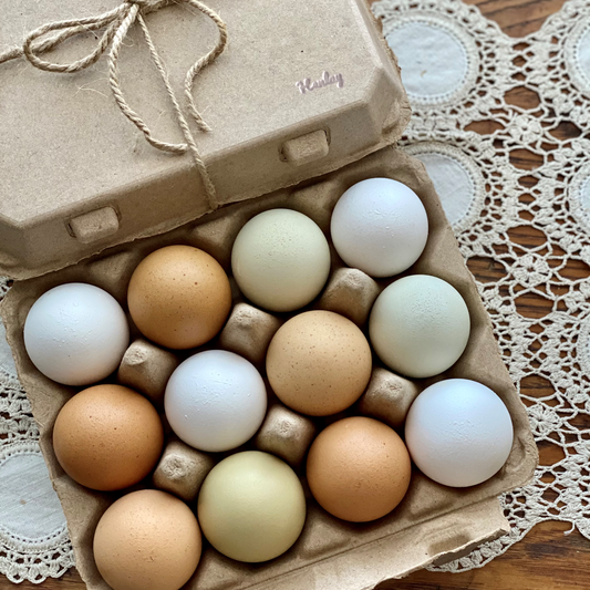 Henlay Vintage Blank Egg Cartons, Classic 3x4 Design, 2 Colors, 25, 65, 75, or 200 Pack