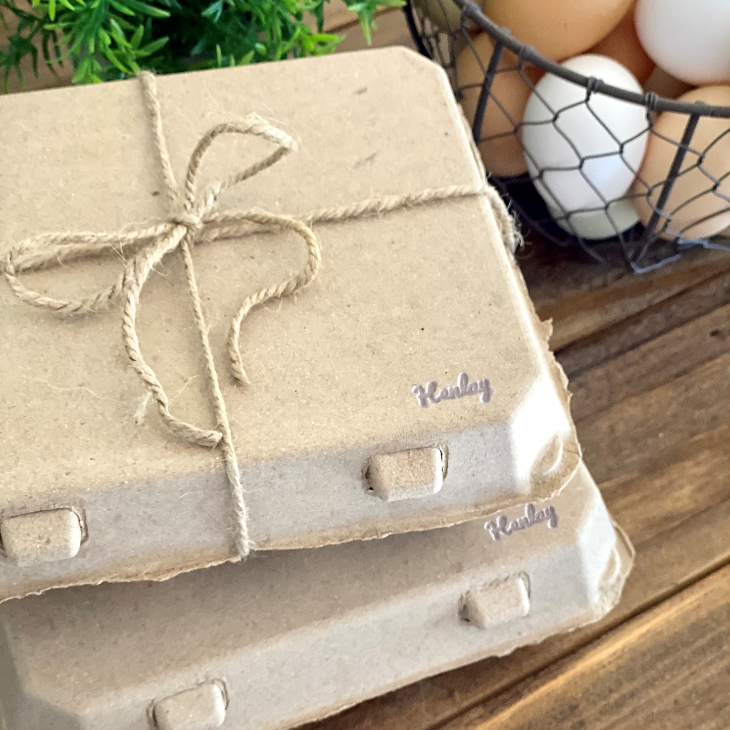 Henlay Vintage Blank Egg Cartons, Classic 3x4 Design, 2 Colors, 25, 65, 75, or 200 Pack