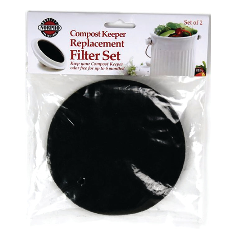 REPLACEMENT FILTERS FOR CERAMIC COMPOST KEEPERS, SET OF 2