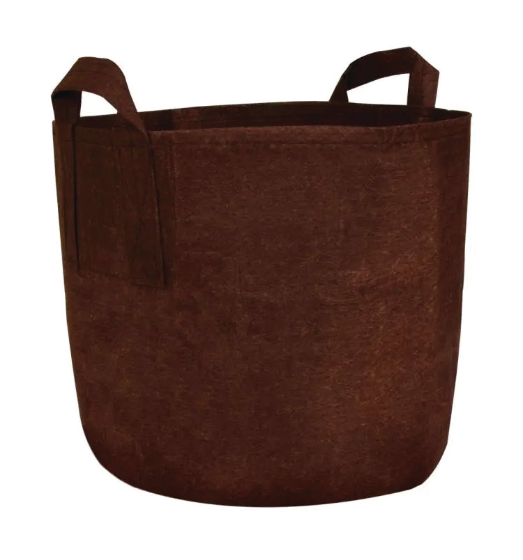 BROWN FABRIC PLANTER WITH HANDLES - 5 PACK