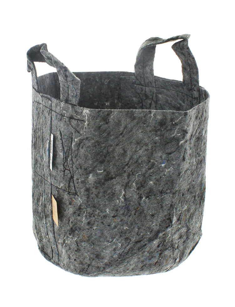GREY FABRIC PLANTER WITH HANDLES - 5 PACK