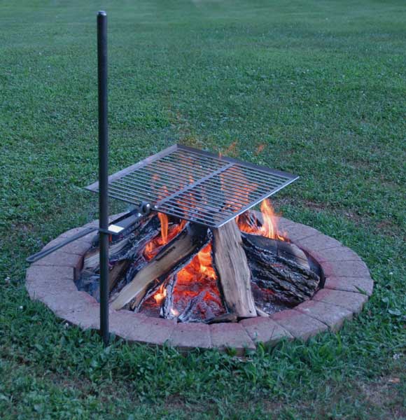 PORTABLE FIRE PIT GRILL