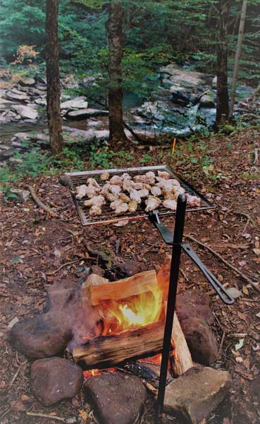 PORTABLE FIRE PIT GRILL