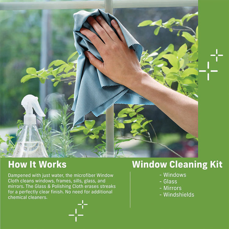 E-CLOTH, WINDOW CLEANING KIT