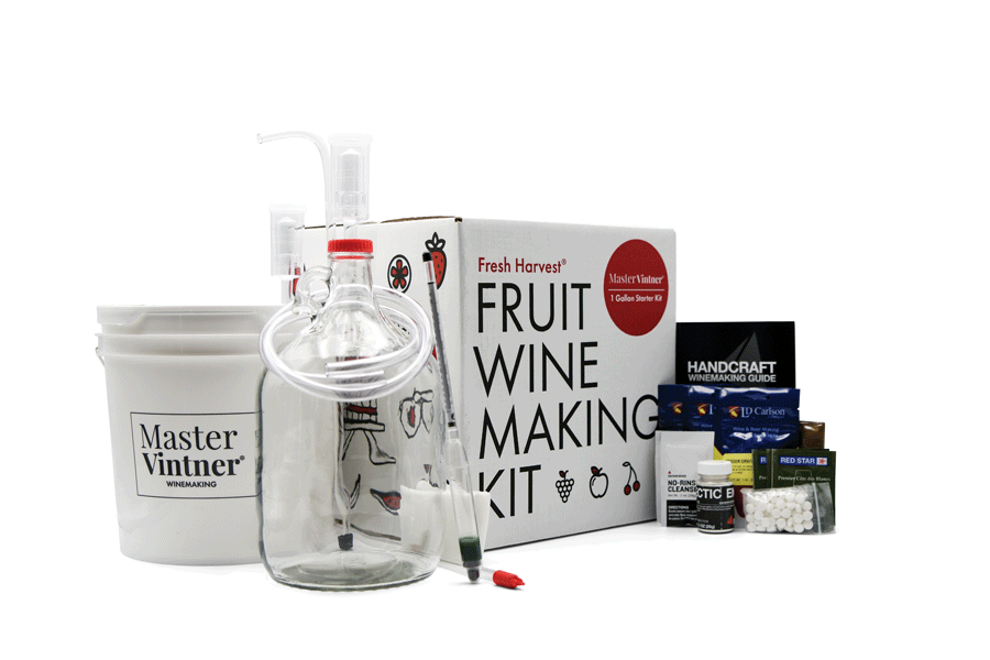 MASTER VINTNER FRESH HARVEST 1 GALLON FRUIT WINE MAKING KIT Grit