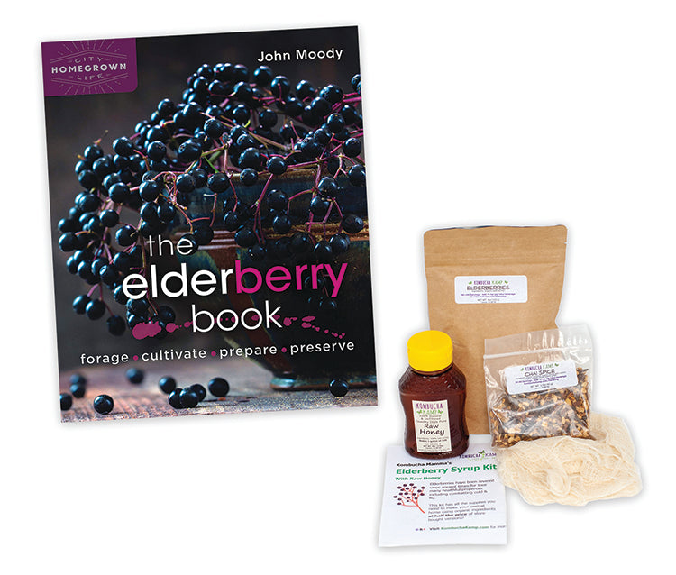 ELDERBERRY RAW HONEY SYRUP & BOOK SET