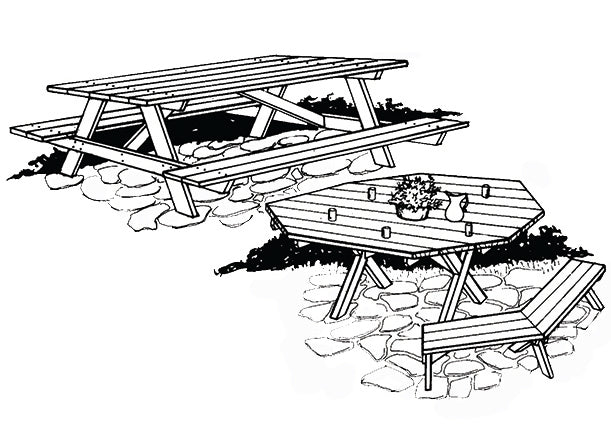Picnic Tables, E-Plan