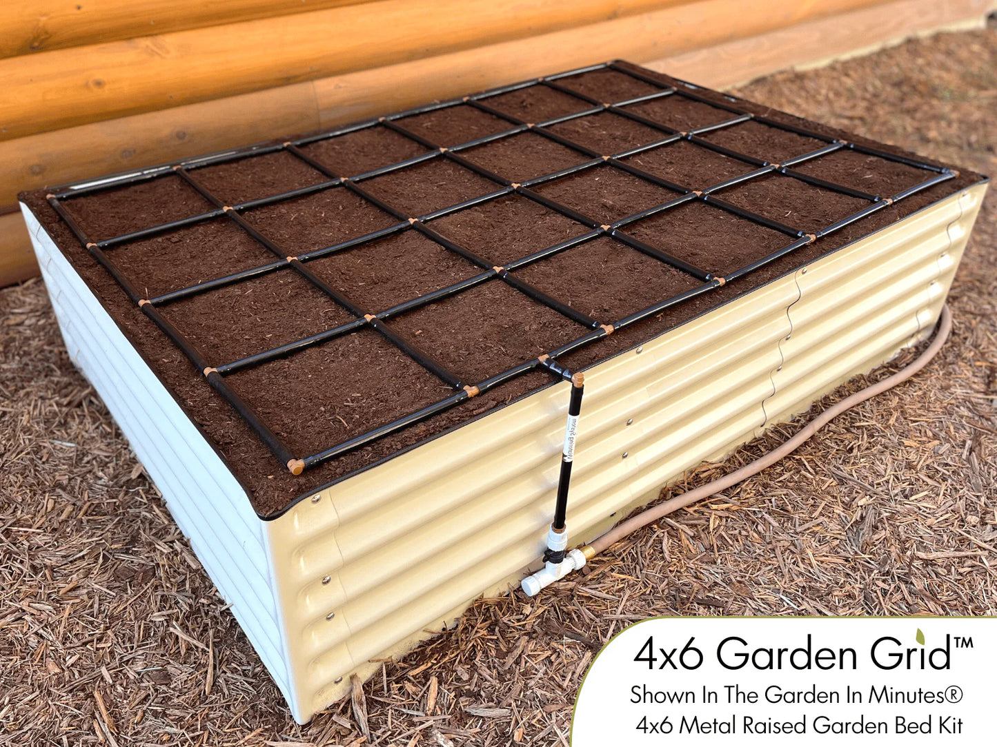 METAL RAISED GARDEN BED KITS WITH GARDEN GRIDS