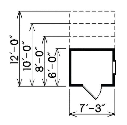 Norbert Mini Barn Storage Sheds, E-Plan