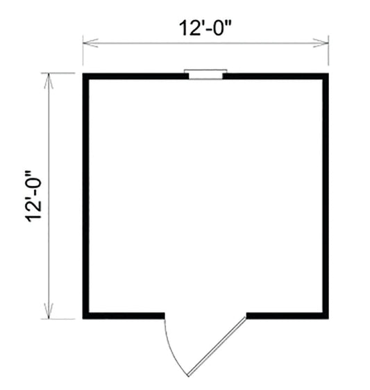 Sellersville Shed With Loft, E-Plan