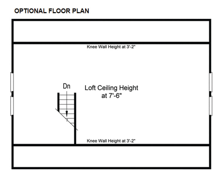 2-Car Garage With Workshop & Loft, E-Plan