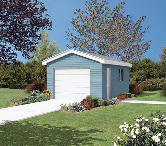 Daylon One-Car Garage, E-Plan