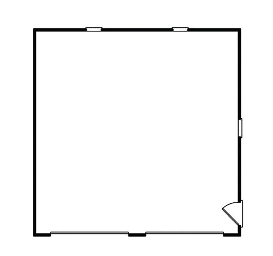 Wooster 2-Car Reverse Gable Garage, E-Plan