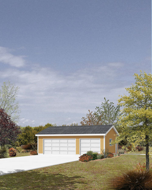 3-Car Garage: 32x22, E-Plan