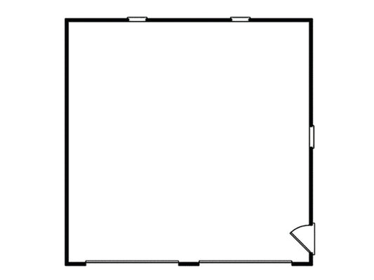 2-Car Western Style/Reverse Gable Garage, E-Plan