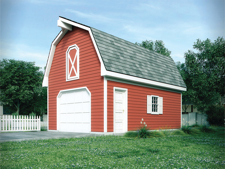 Cheyenne Garage With Loft, E-Plan