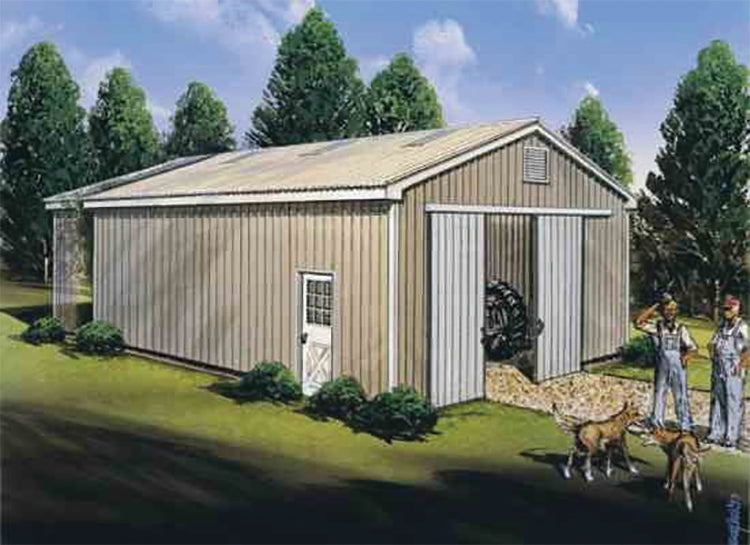 Barnstall Pole Building, E-Plan