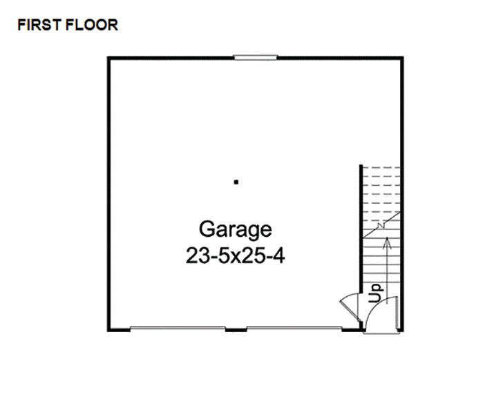 Hobart 2-Car Garage Apartment With Interior Entrance, E-Plan