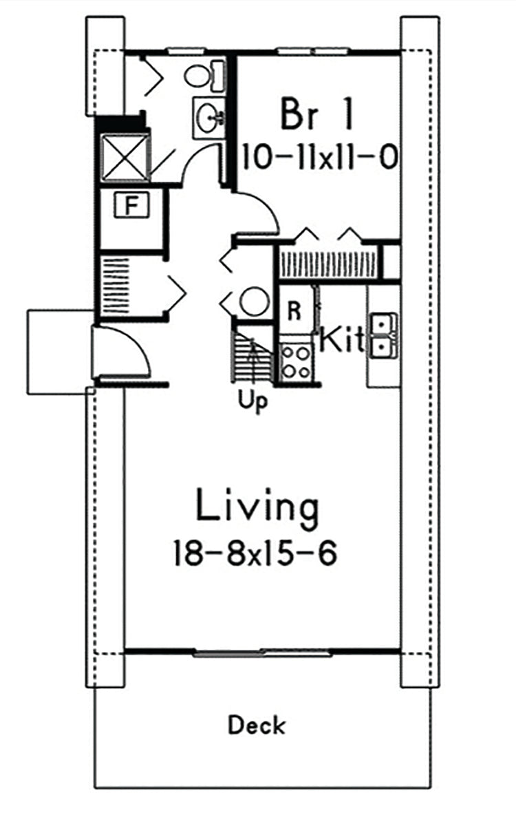 Gables Ridge A-Frame Cabin, E-Plan