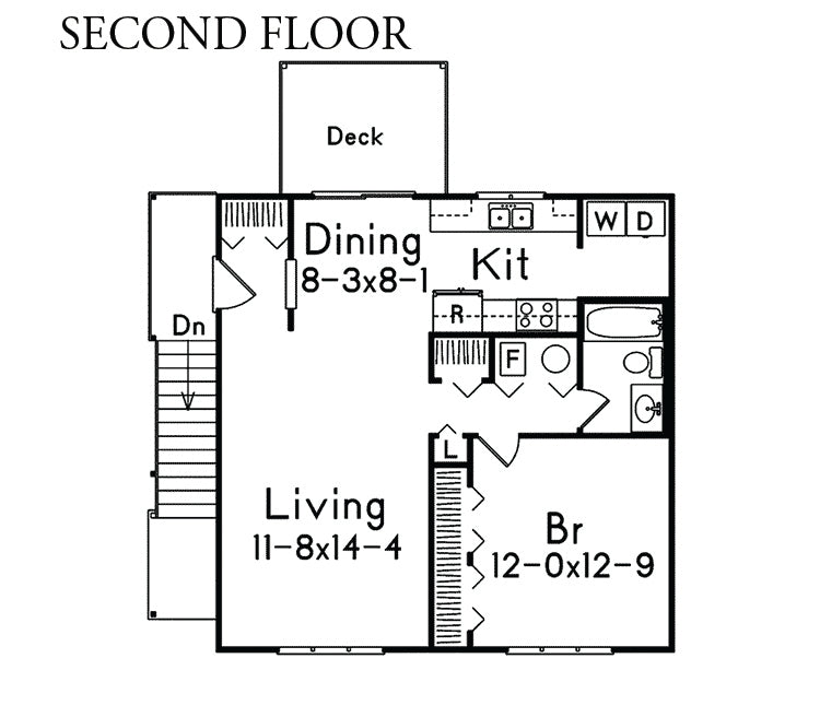 Magdelena 2-Car Garage Apartment, E-Plan