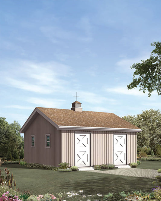 Barnhill Two Stall Horse Barn, E-Plan