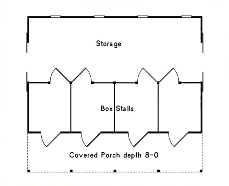 Barnhart Horse Barn, E-Plan