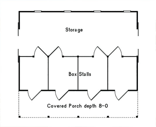 Barnhart Horse Barn, E-Plan