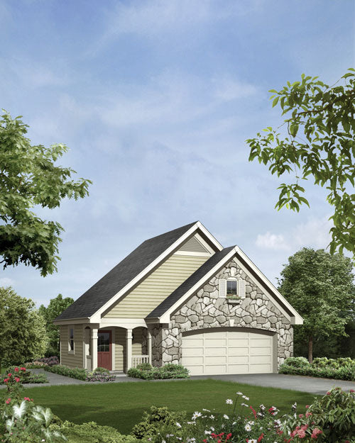 2-Car Garage With Shop, E-Plan