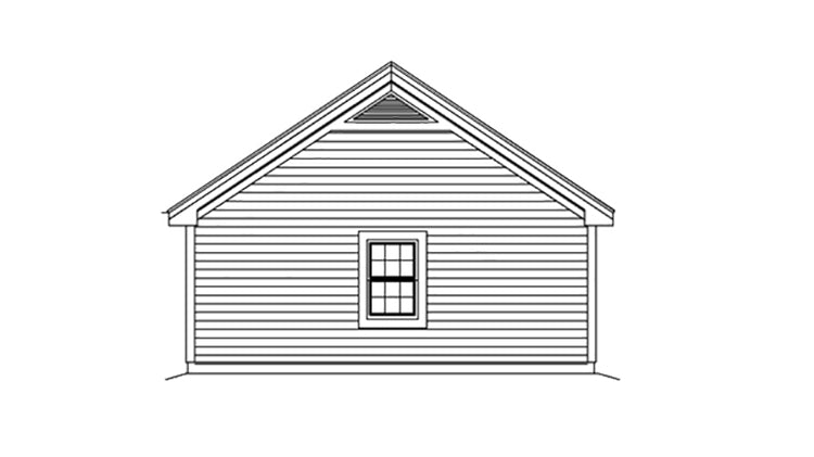 2-Car Garage With Office And Storm Shelter, E-Plan