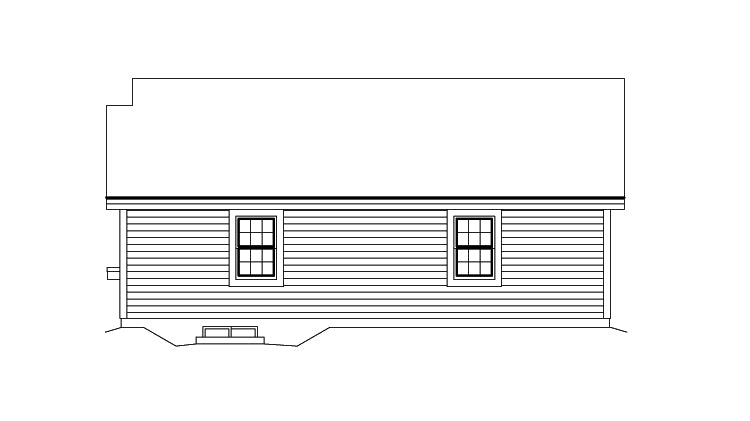 2-Car Garage With Office And Storm Shelter, E-Plan
