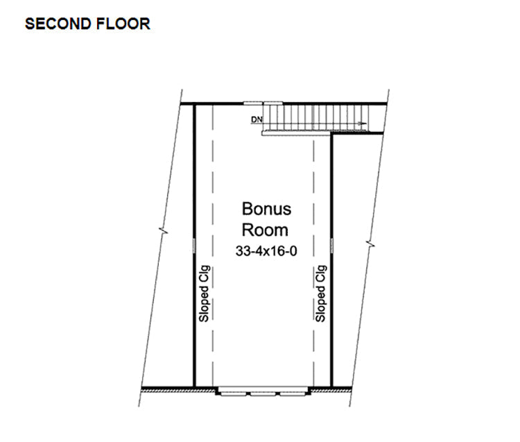 3-Car Garage With Bonus Room, E-Plan