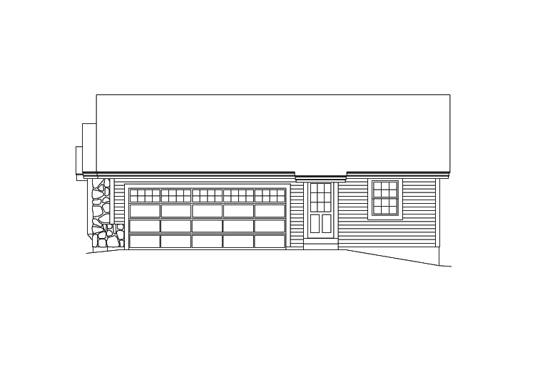 2-Car Garage With Shop And Safety Shelter, E-Plan
