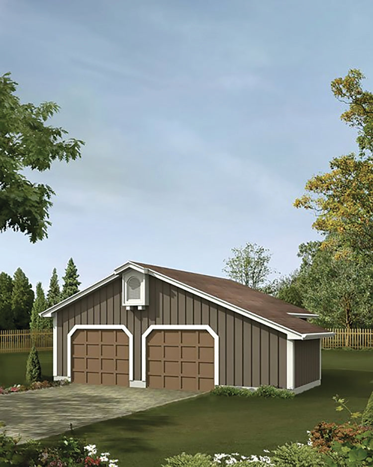 Lanita Two-Car Garage, E-Plan