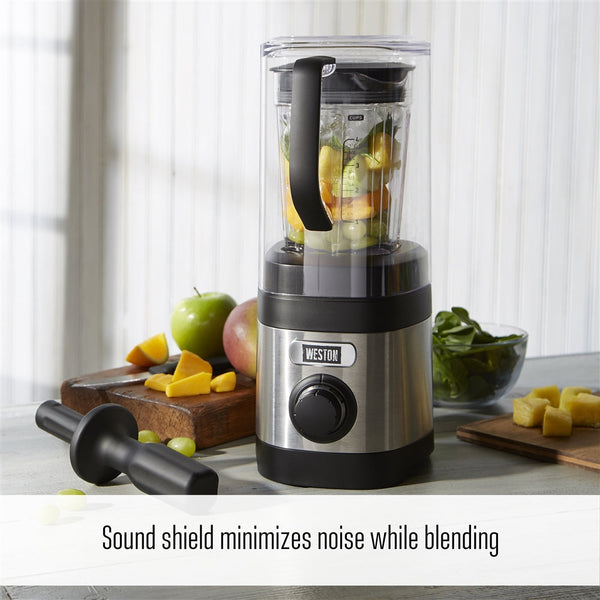 BLENDER WITH SOUND SHIELD & BLEND-IN 20 OZ JAR