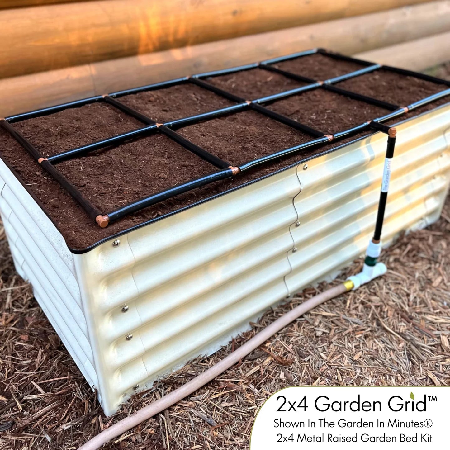 METAL RAISED GARDEN BED KITS WITH GARDEN GRIDS